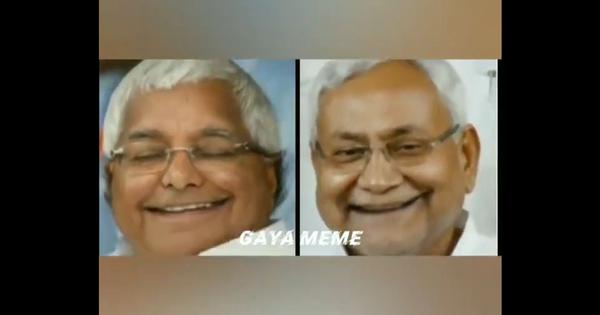 Watch: Hilarious video of Lalu Prasad Yadav, Nitish Kumar purportedly lip-syncing to old Hindi song
