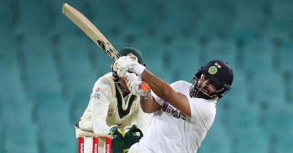 Watch: Rishabh Pant smashes 73-ball century during warm-up match - with 22 runs off the last over