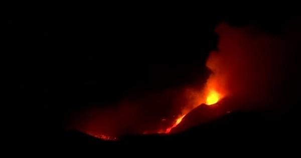 Watch: Mount Etna erupts in Sicily with fierce spurts of lava blazing across the night sky
