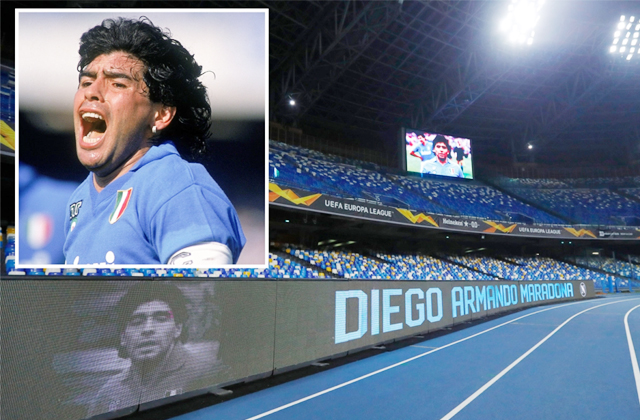 नपोली ने माराडोना के नाम पर स्टेडियम का नाम रखा - mobile