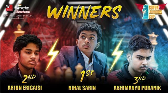 निहाल सरीन ने जीता चेसबेस इंडिया सुपर जूनियर शतरंज कप