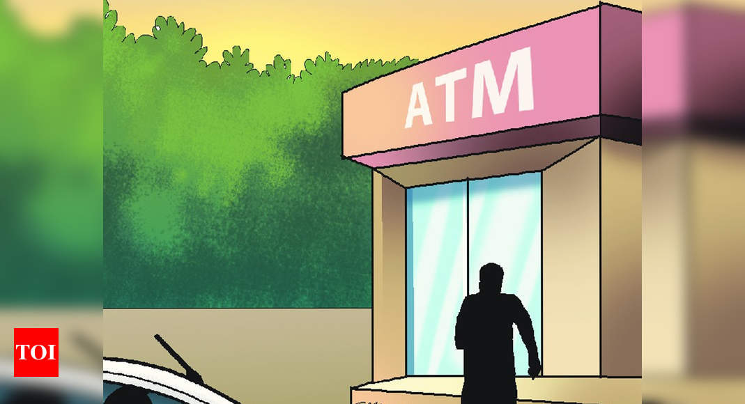 Hyderabad: ATM chest looted with gas cutter, Rs 7 lakh gone | Hyderabad News - Times of India