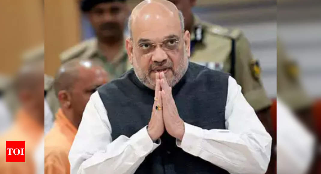  Amit Shah greets media on National Press Day | India News - Times of India