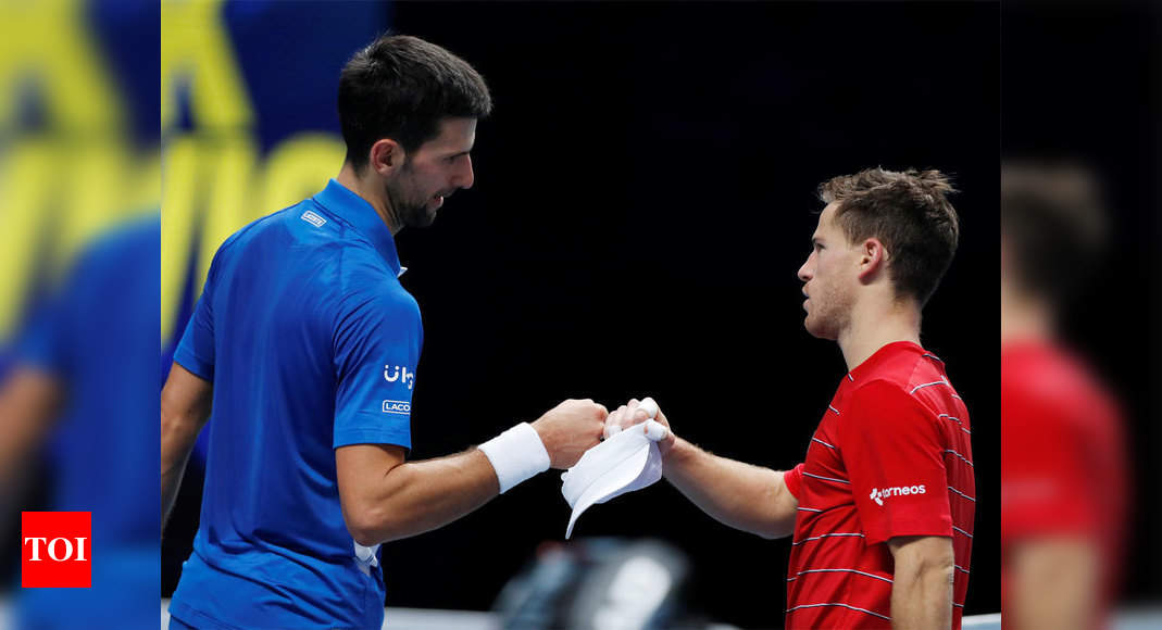 Imperious Novak Djokovic sweeps aside Diego Schwartzman at ATP Finals | Tennis News - Times of India