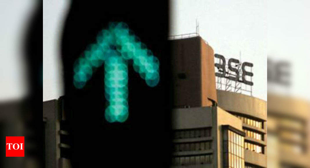 Sensex zooms 446 points; Nifty settles above 13,050-mark for first time ever - Times of India