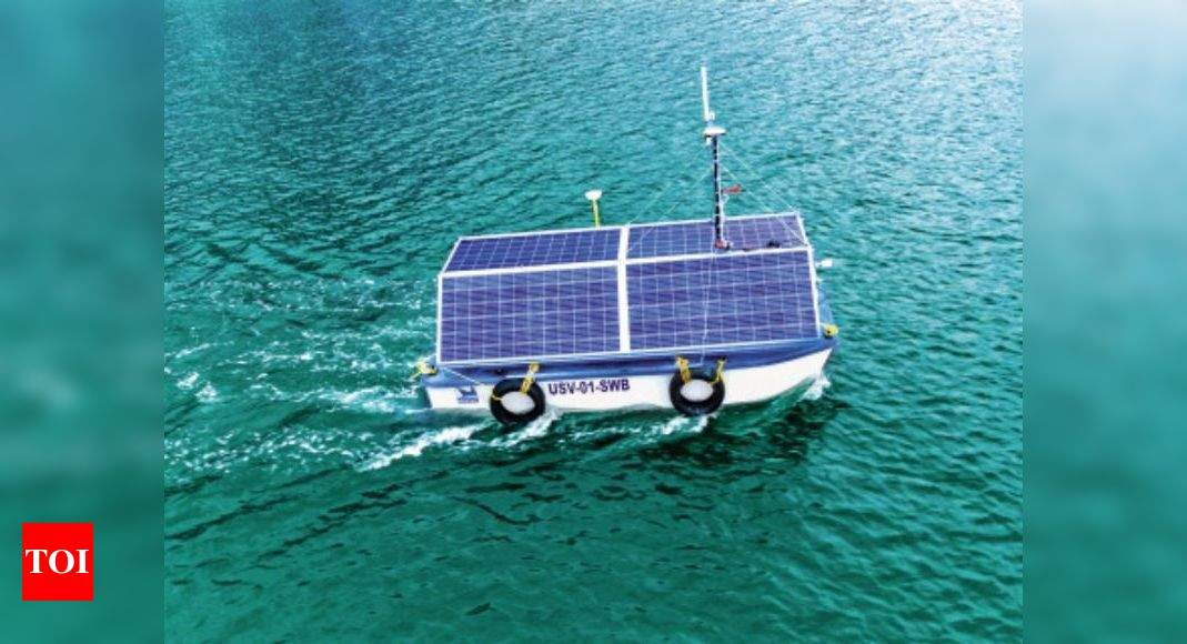 IIT-Madras develops solar-powered unmanned survey craft | Chennai News - Times of India