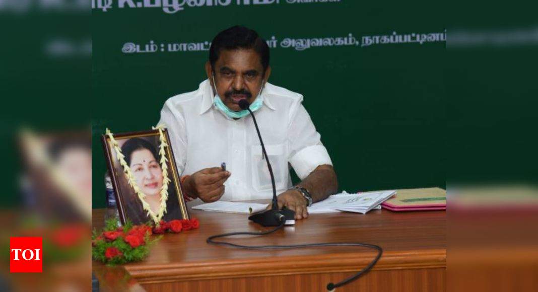 Tamil Nadu CM hands over solatium, appointment order to kin of Madurai firefighters and Sterlite protest victim | Madurai News - Times of India