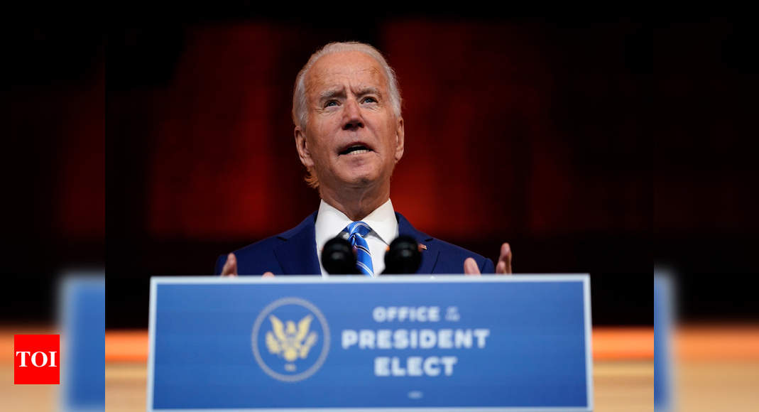 Joe Biden to let health experts decide who will get a Covid-19 vaccine first: Gounder - Times of India