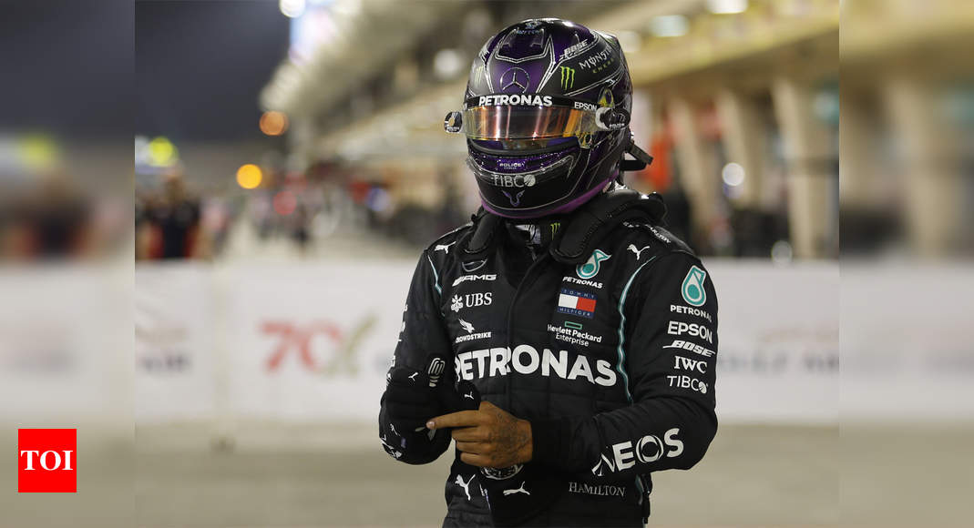 F1: Lewis Hamilton takes 98th career pole in Bahrain | Racing News - Times of India
