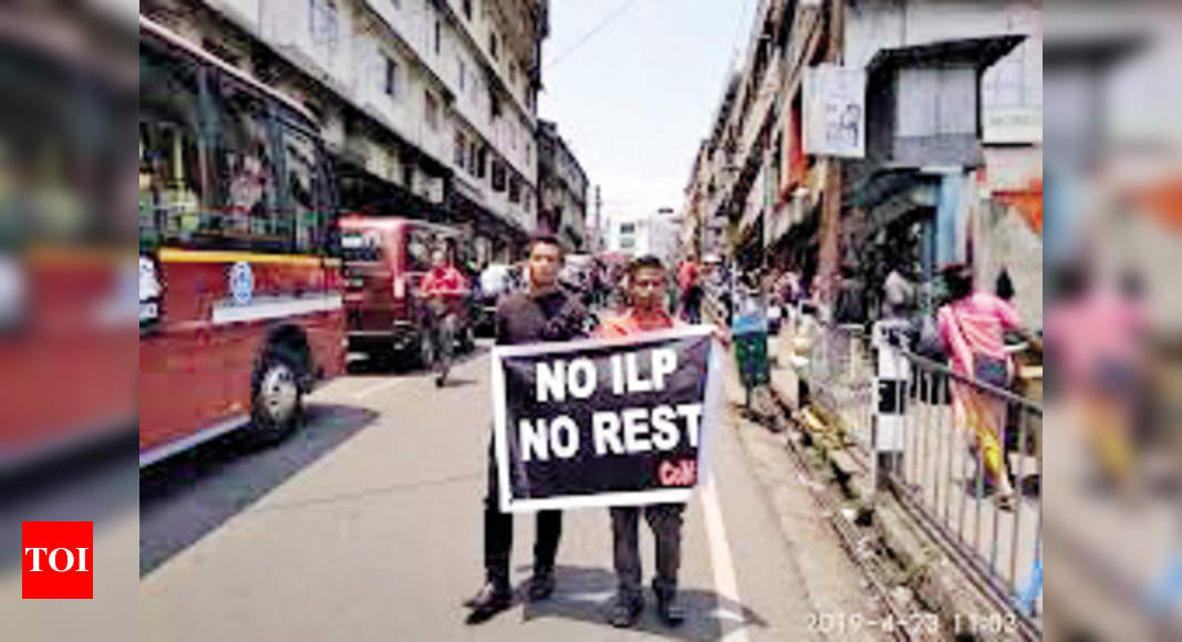 Meghalaya body holds protest demanding ILP | Shillong News - Times of India