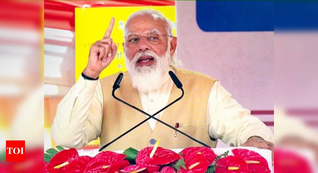  Those who have duped farmers for decades now misleading them: PM Modi in Varanasi | India News - Times of India