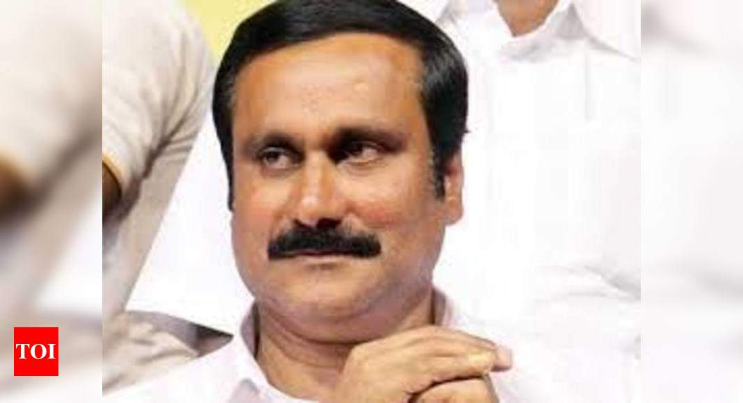 PMK protest: Chennai police book Anbumani Ramadoss and others | Chennai News - Times of India
