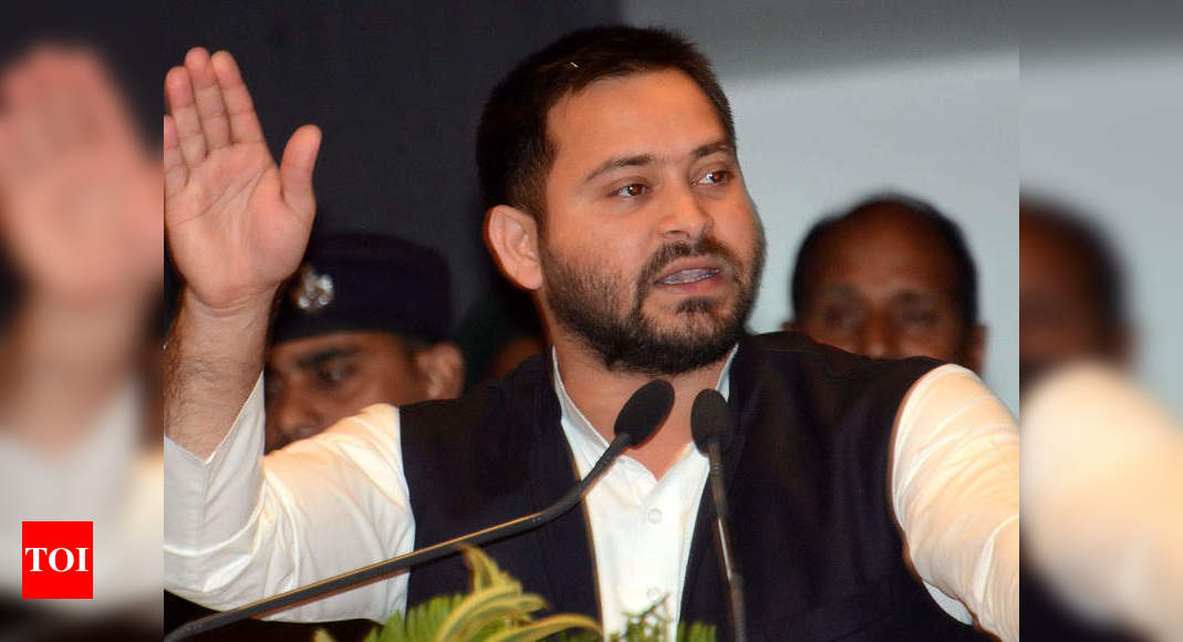 FIR lodged against Tejashwi, others for demonstrating in prohibited area | India News - Times of India