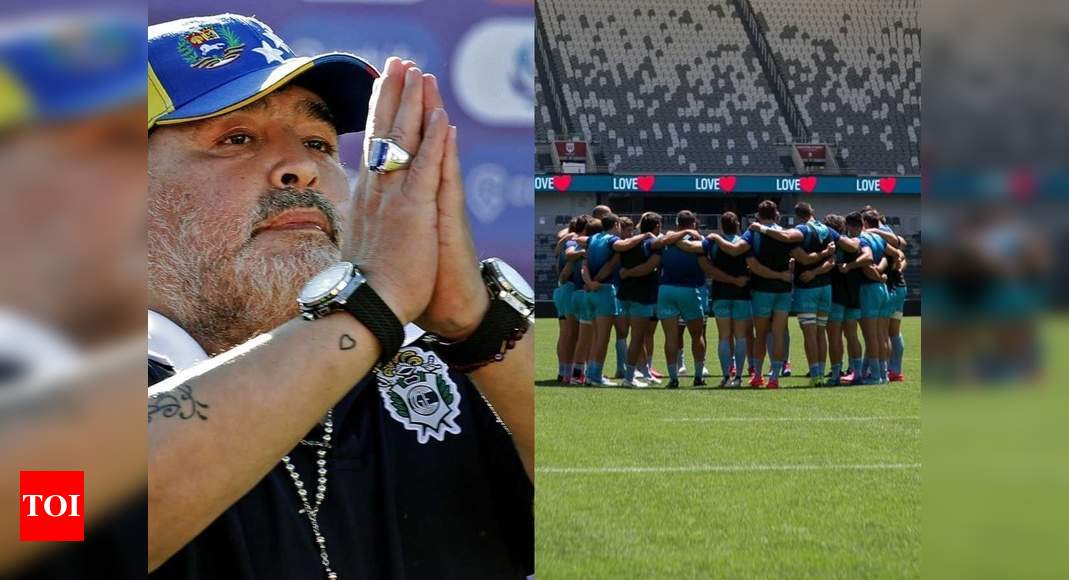 Diego Maradona:  Under-fire Pumas pay low-key tribute to Diego Maradona | Football News - Times of India