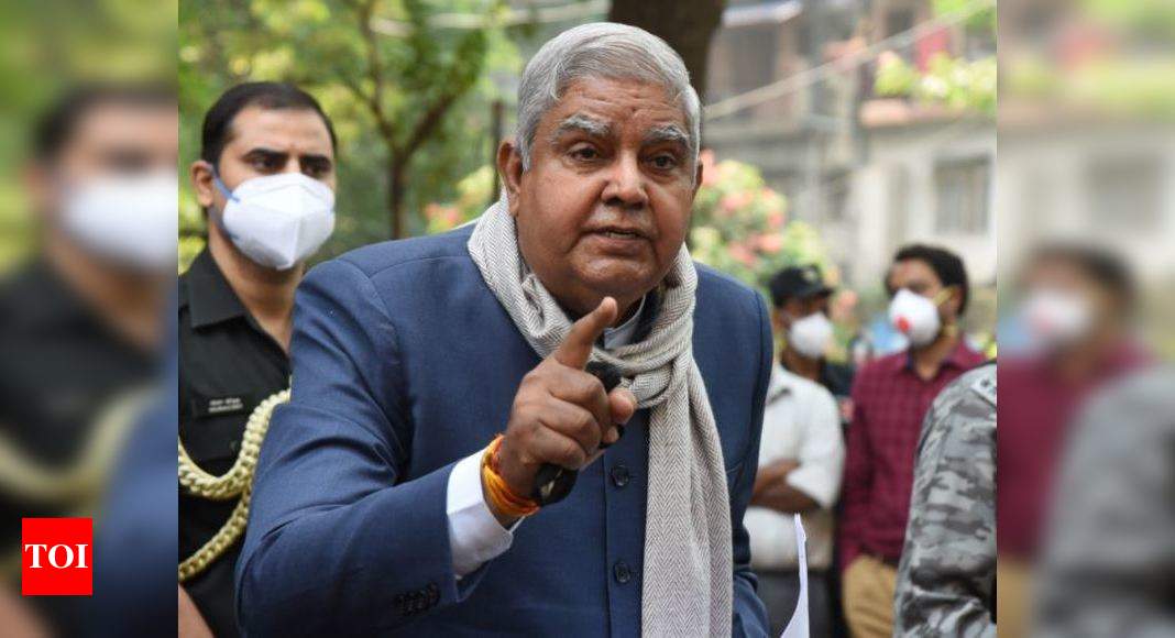  Bengal govt distancing itself from rule of law: Governor | India News - Times of India