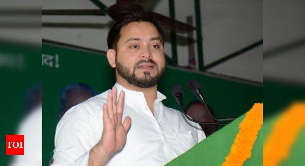 Tejashwi Yadav dares Nitish Kumar-led state government to arrest him if it has real power | Patna News - Times of India