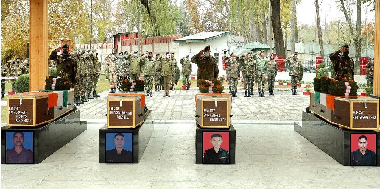 Army pays floral tributes to soldiers killed in ceasefire violations along LoC in J&K