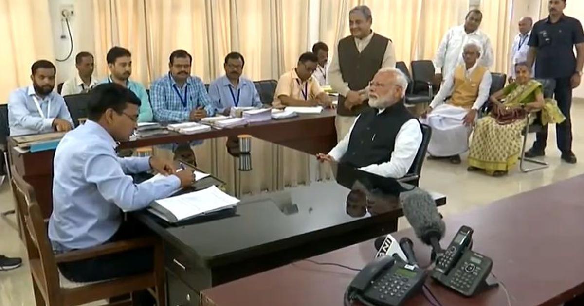Narendra Modi files his nomination from Varanasi with allies join in show of strength 
