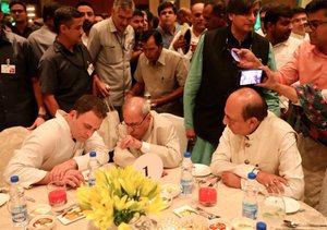 Rahul Gandhi hosts Congress's iftar party, Pranab Mukherjee and opposition leaders attend event