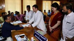 Rahul Gandhi files nomination from Wayanad with sister Priyanka by his side 