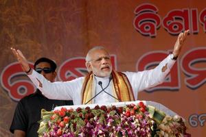 In Odisha, Narendra Modi calls Naveen Patnaik’s BJD govt ‘lazy and corrupt’