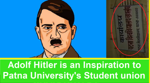  Adolf Hitler's Poster at Patna University's Student Union office