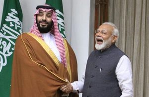 Saudi crown prince Mohammed bin Salman promises cooperation with India to deal with terrorism